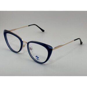 EVIDENCE - YY8808 C6 49-19-137 Blue / Gold Plastic Metal Glasses Frames